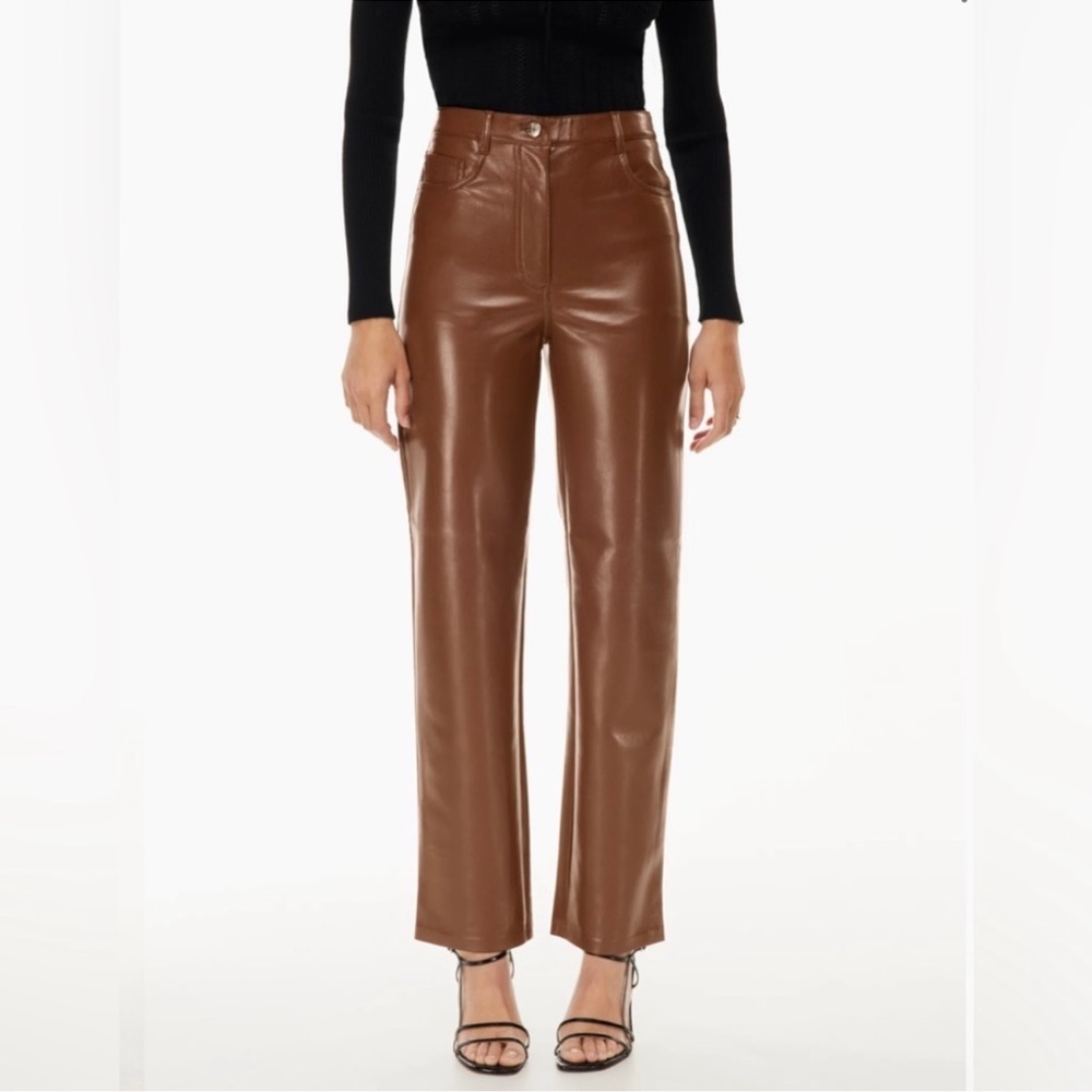 Aritzia Wilfred The Melina Pant in Cognac